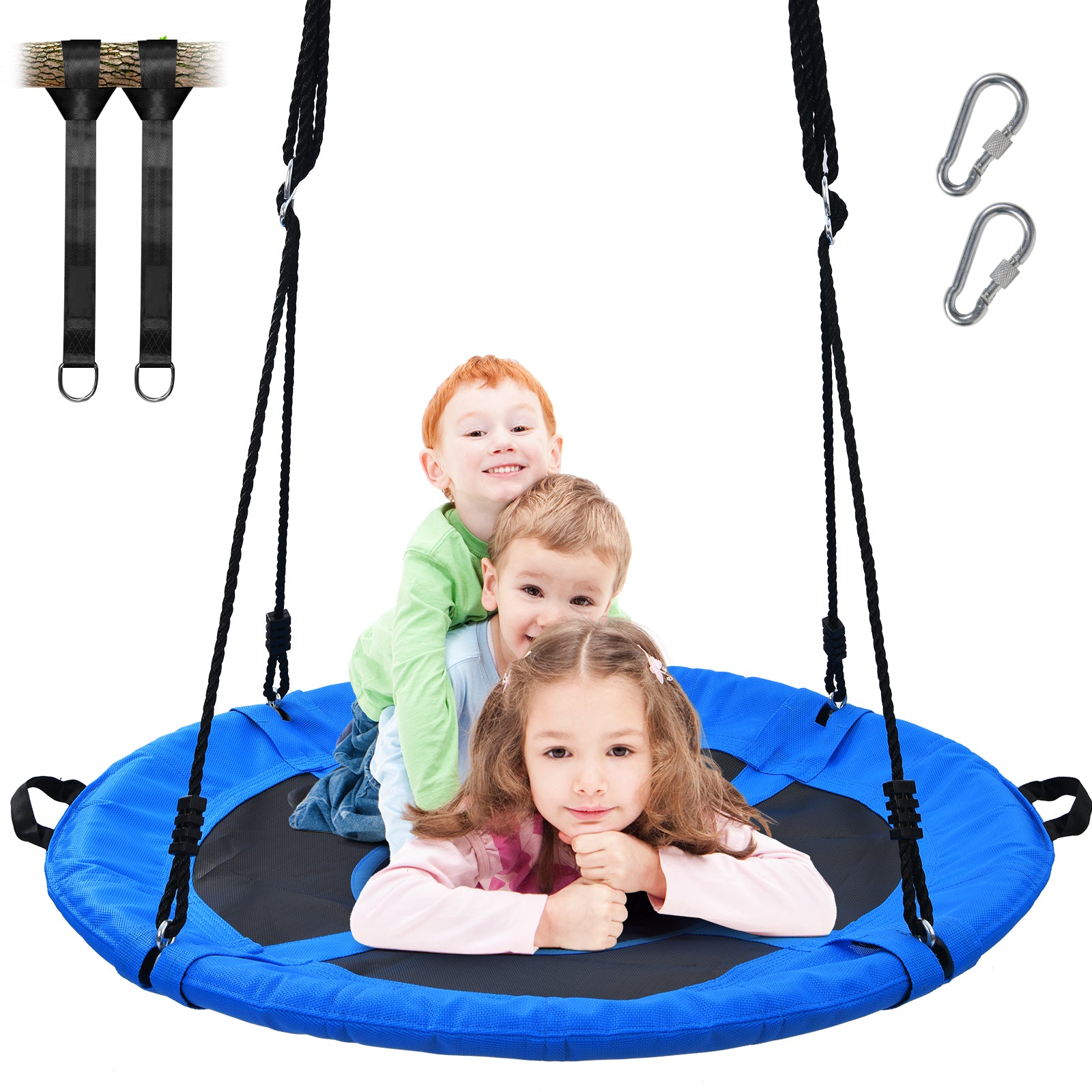 Trekassy 700lb 40" Saucer Tree Swing for Kids Adults Textilene with 2pcs Tree Hanging Straps
