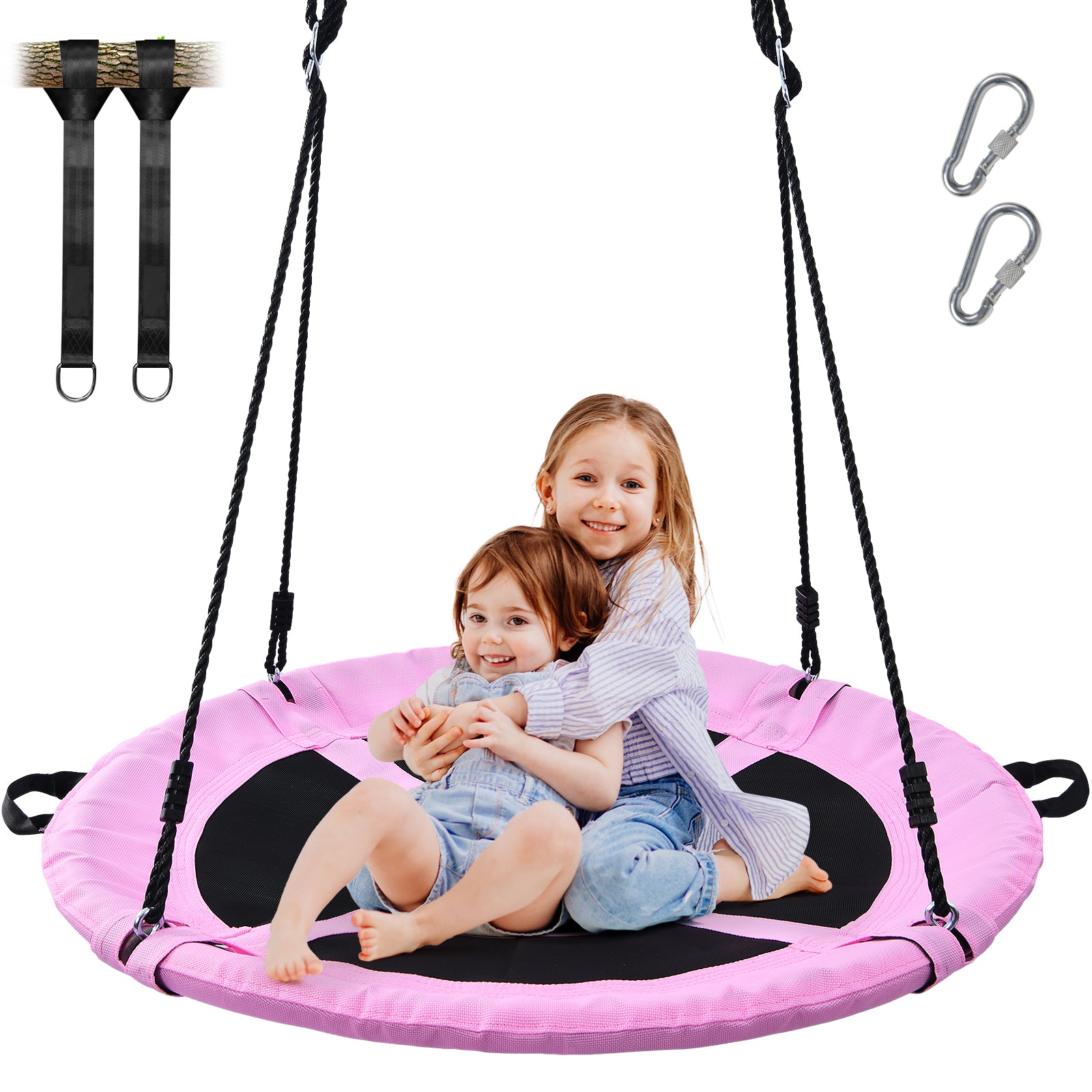 Trekassy 700lb 40" Saucer Tree Swing for Kids Adults Textilene with 2pcs Tree Hanging Straps