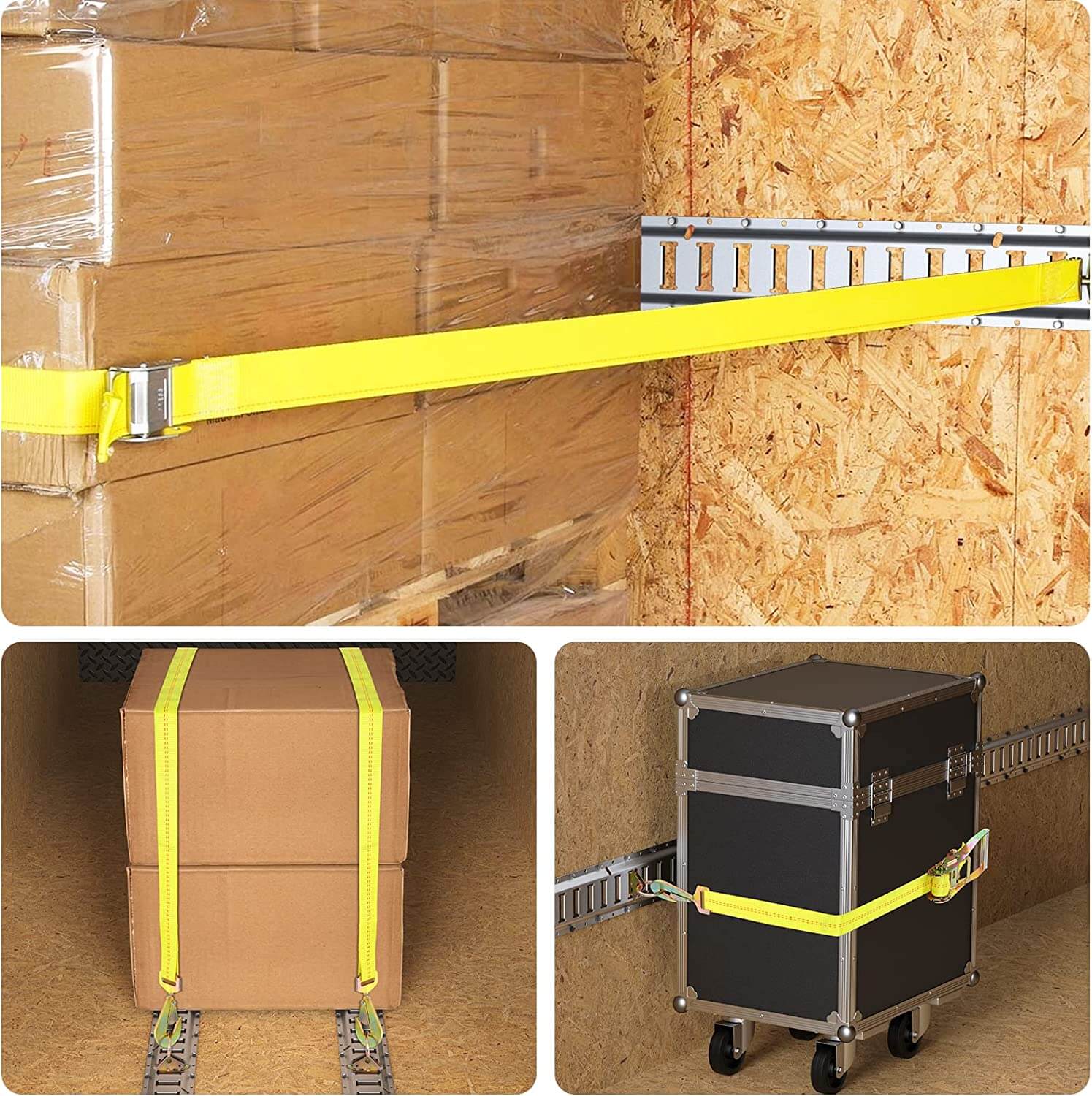 Trekassy E Track Tie-Down Rail Kit 5ft + 2ft- 18 Pieces / 16 Pieces
