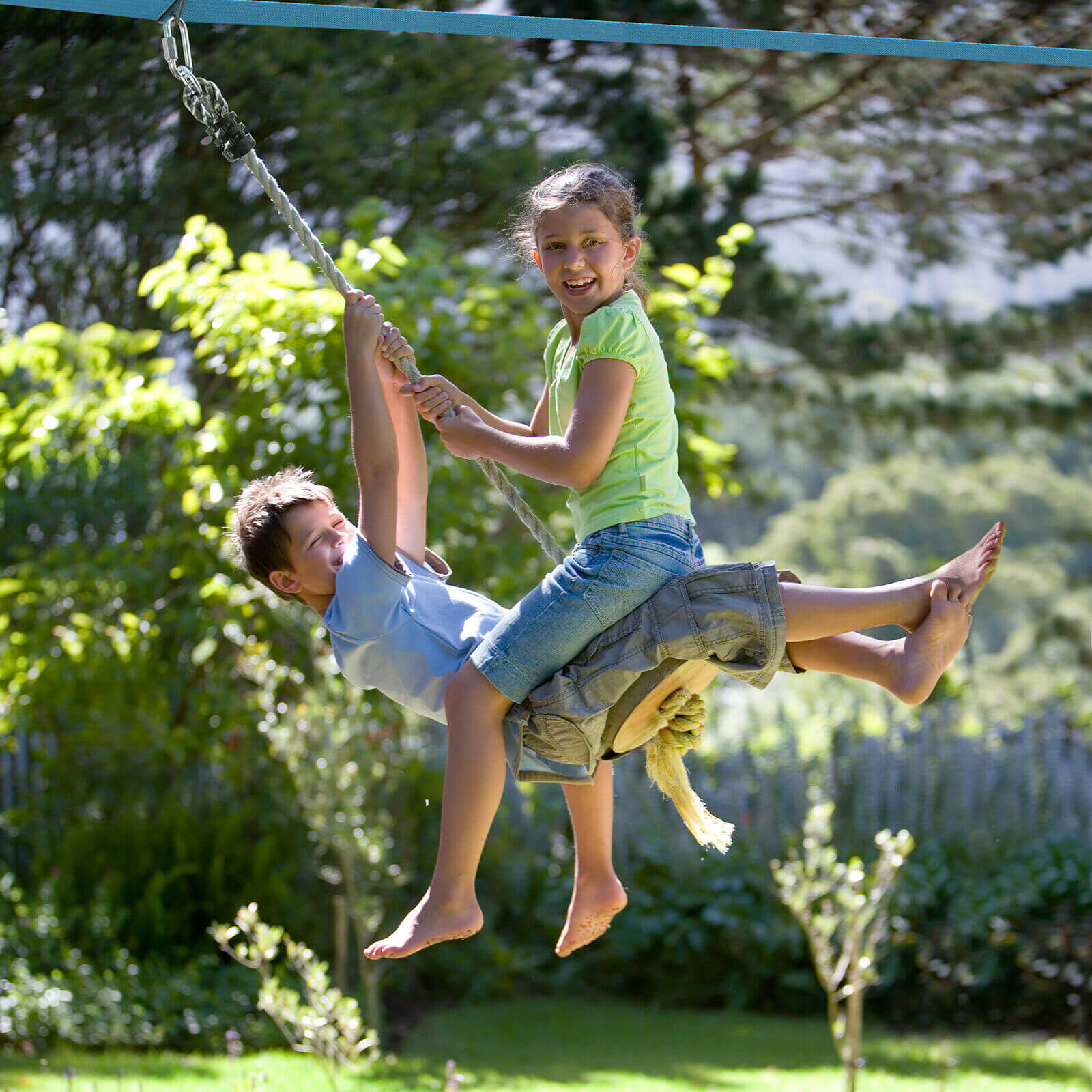 300lbs Weight Capacity 50ft Ninja Line Slackline with Tree Protectors