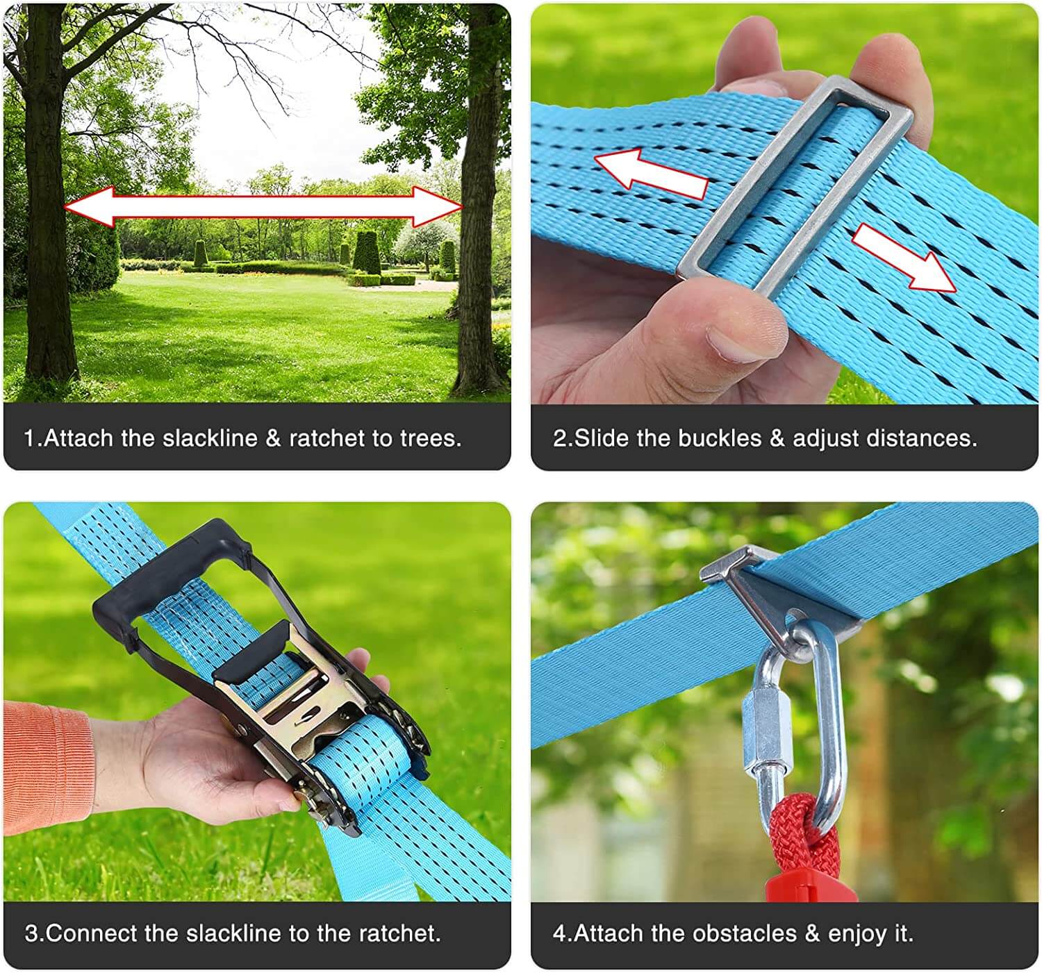 How to Install 50 FT Ninja Warrior Obstacle Course