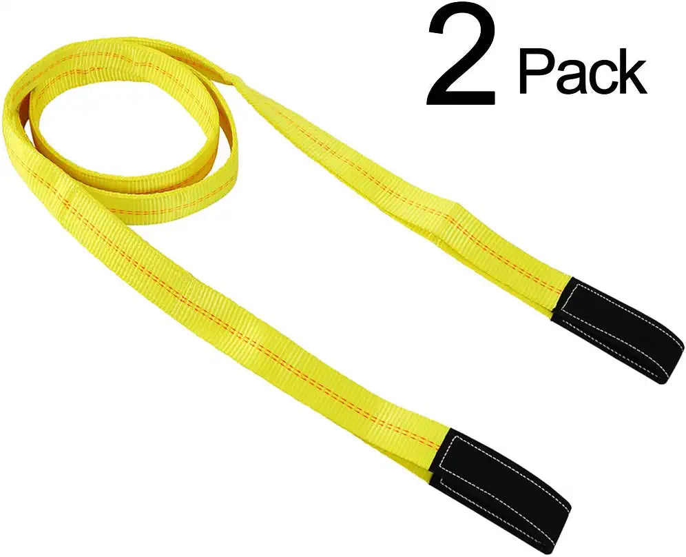 2 pack yellow Lift Sling Straps 10,000 Pound Capacity