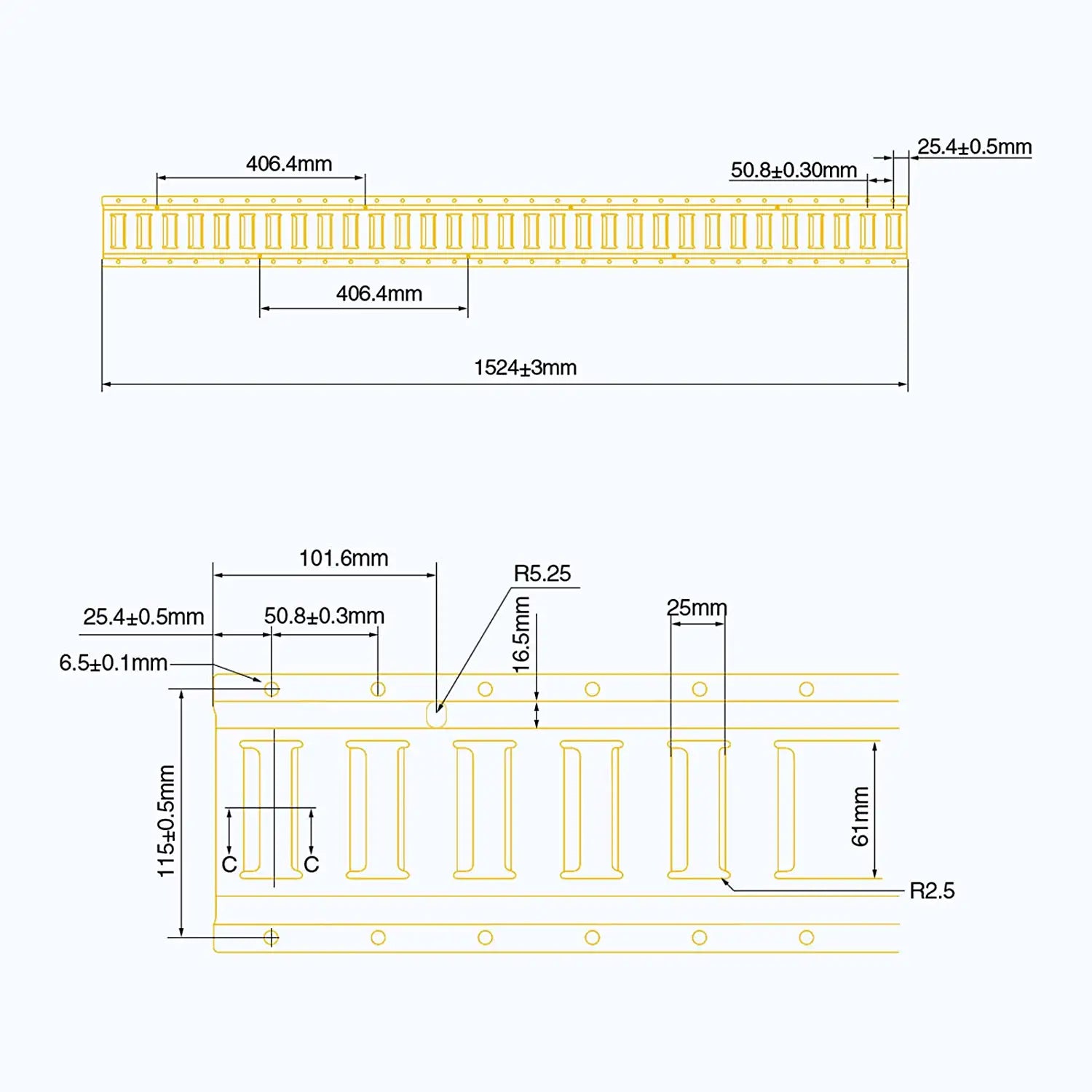 Trekassy E Track Tie-Down Kit - 18 Pieces: 8 Pack E-Track Rails & 10 E Track Tie-Down Accessories
