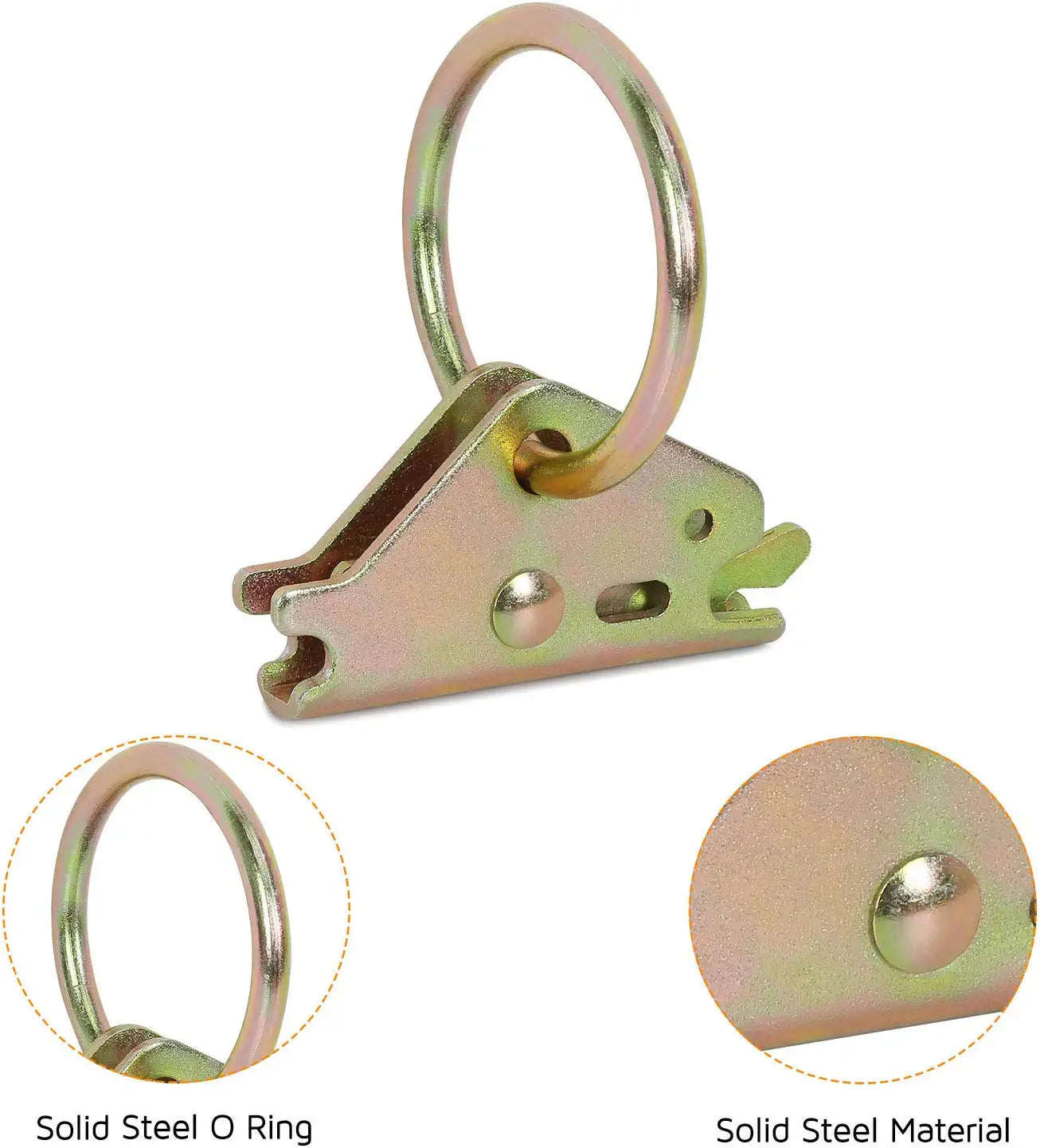 Trekassy E-Track Tie Down Kit, 8 O-Ring Anchors and 8 Rope Tie Offs