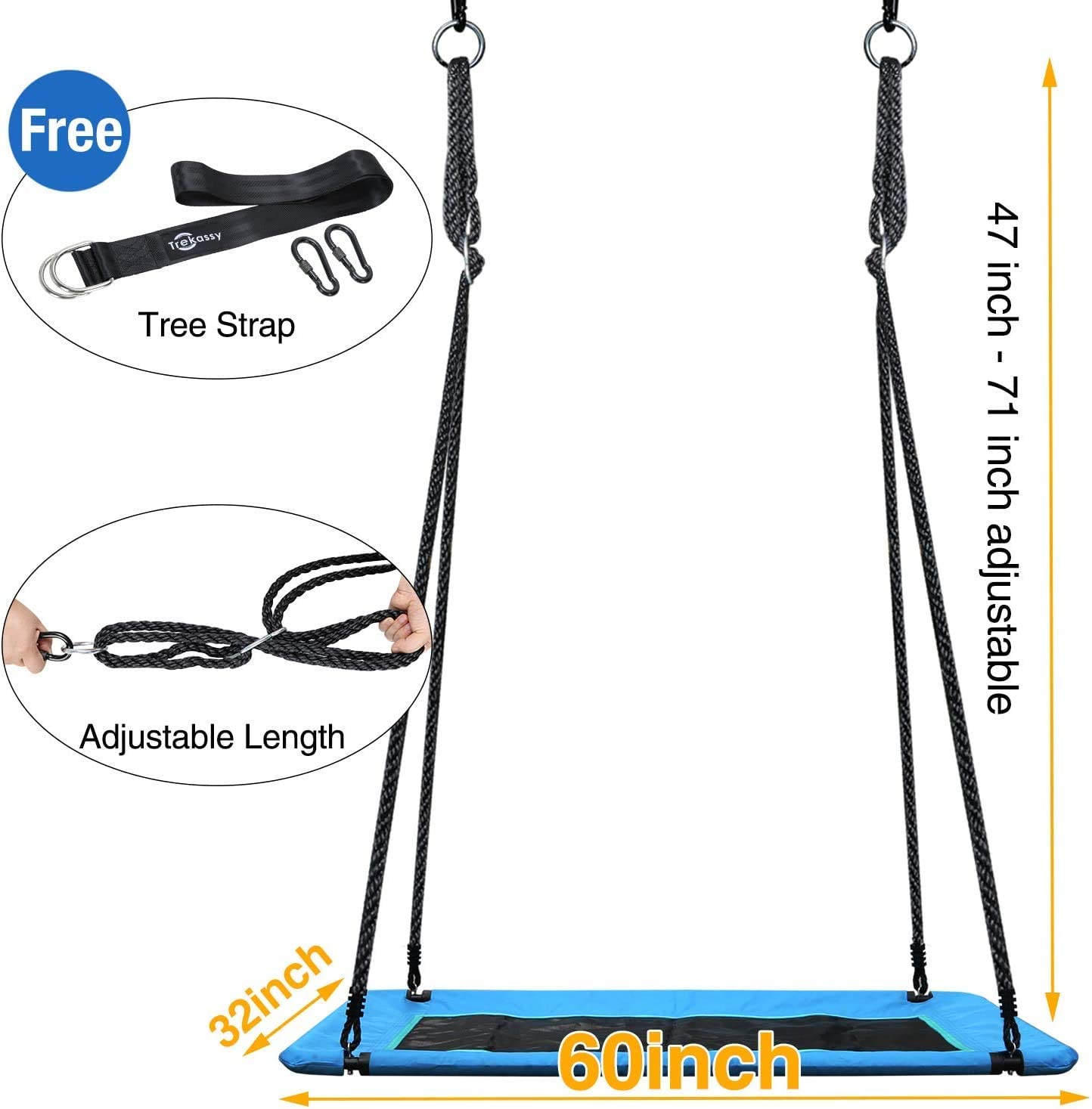 Trekassy 700lb Giant 60" Platform Tree Swing