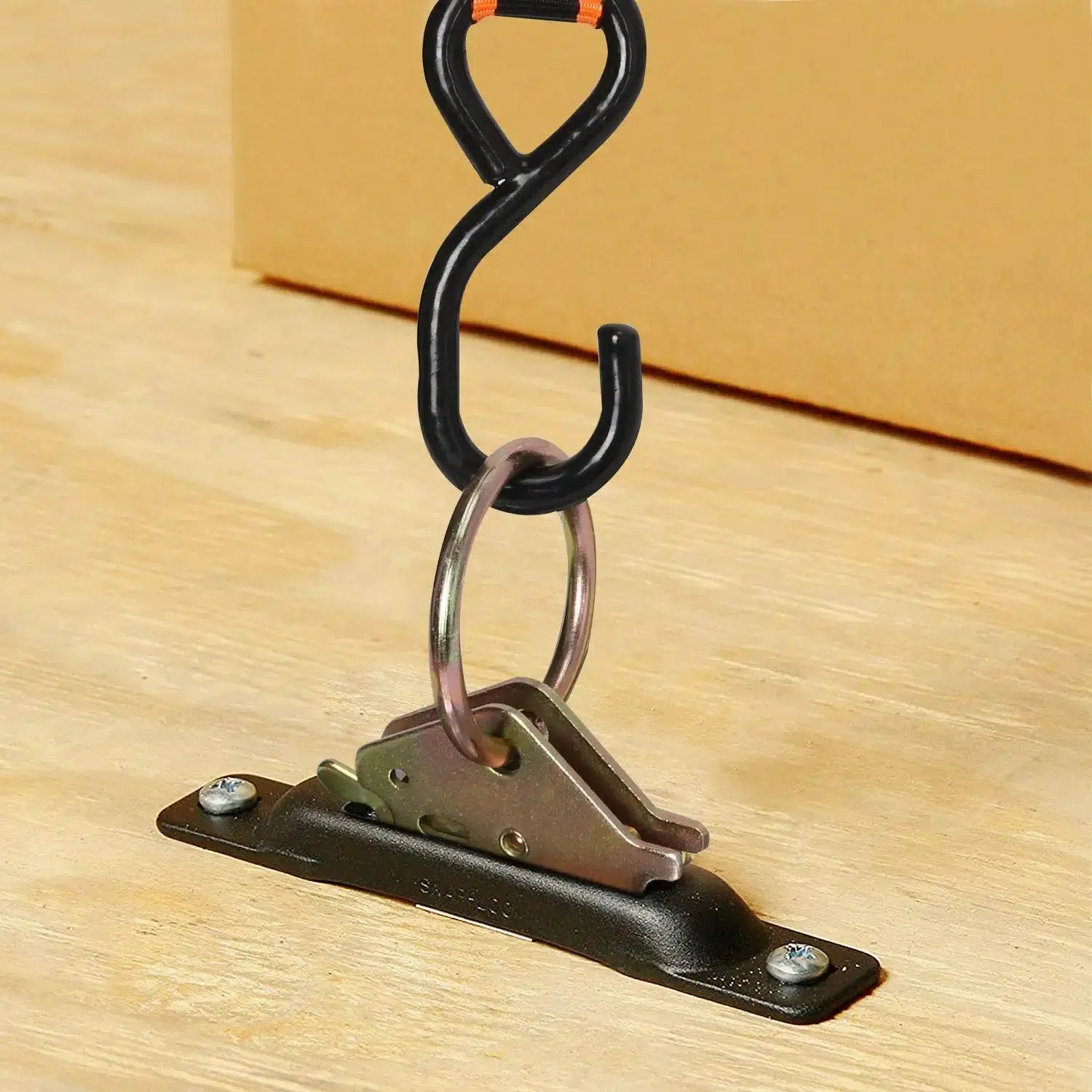 Trekassy 6 E-Track Tie-Down Rail Kit, 5ft Horizontal E Track Rails and 6 Steel O-Ring Anchors for Trailers.