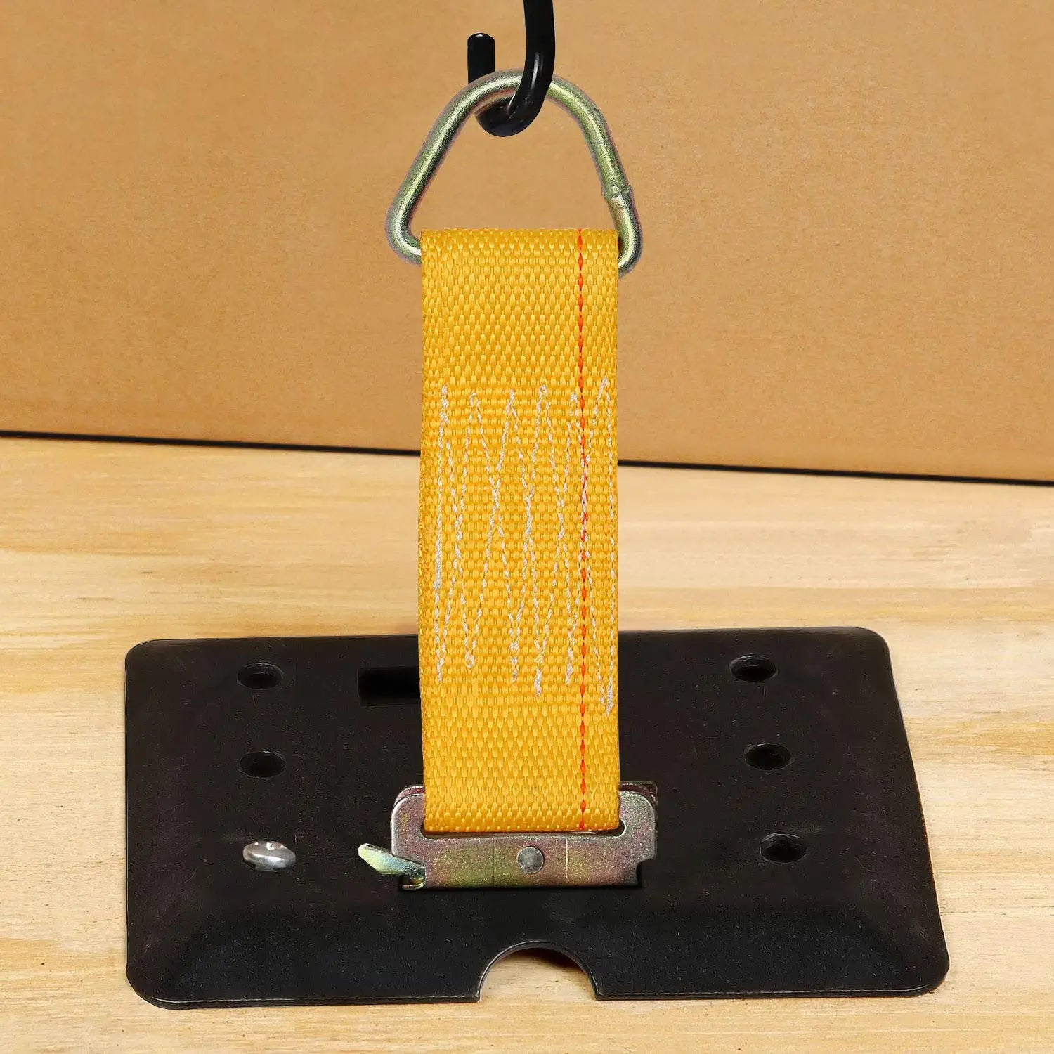 Trekassy 10 Pack E Track Rope Tie Offs, 2" x 6" E-Track Tie-Down Straps with D Ring.