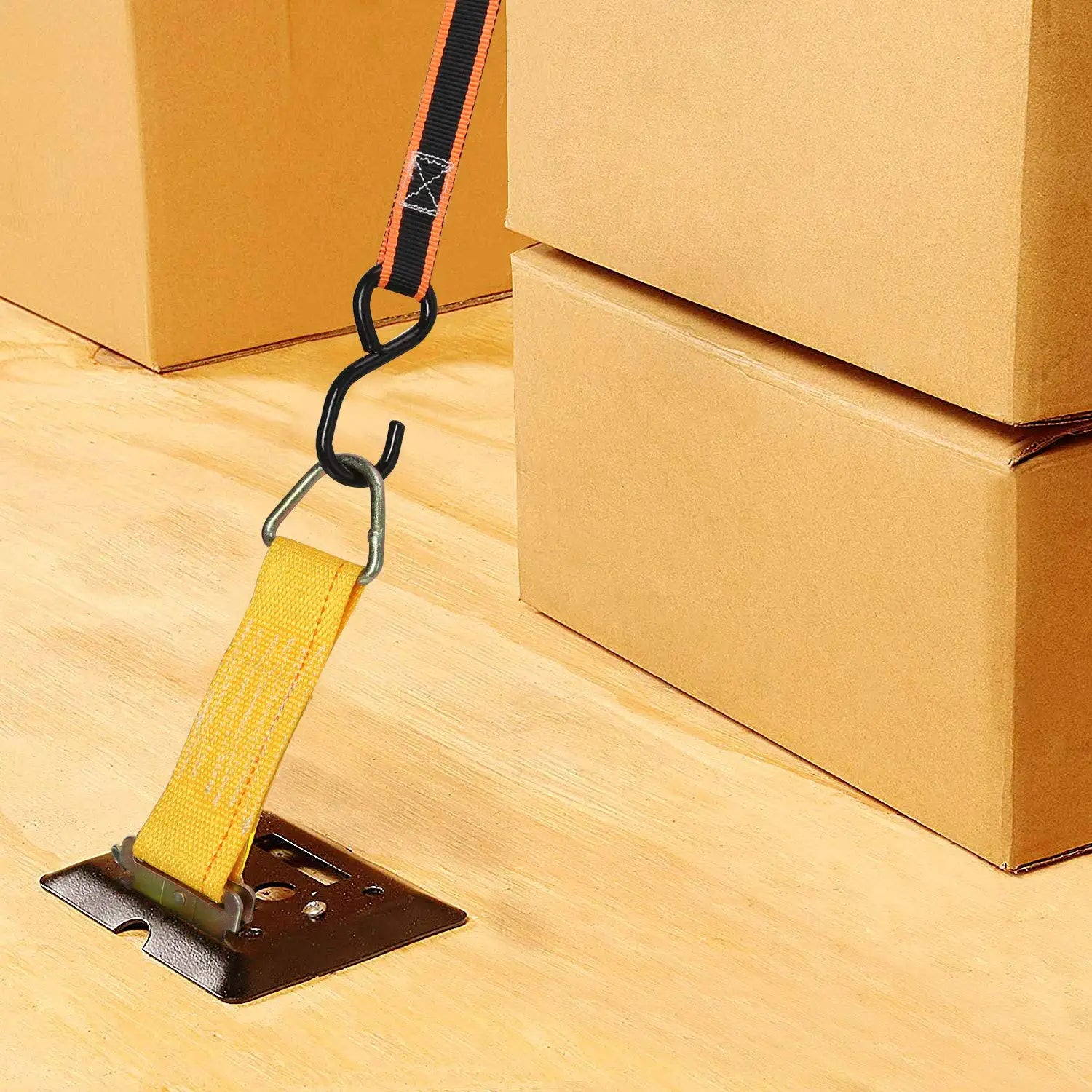 Trekassy 10 Pack E Track Rope Tie Offs, 2" x 6" E-Track Tie-Down Straps with D Ring.