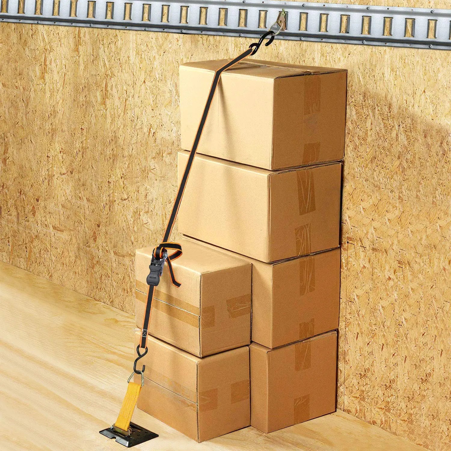 Trekassy E-Track Tie Down Kit, 8 O-Ring Anchors and 8 Rope Tie Offs