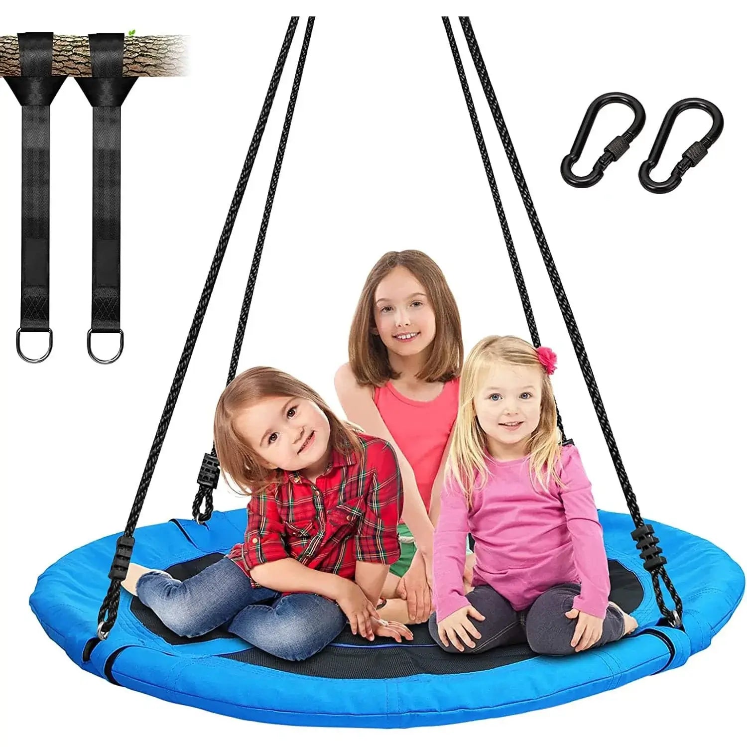 Trekassy Giant 40" Flying Saucer Tree Swing Spider Web Spinner Swing 700lbs