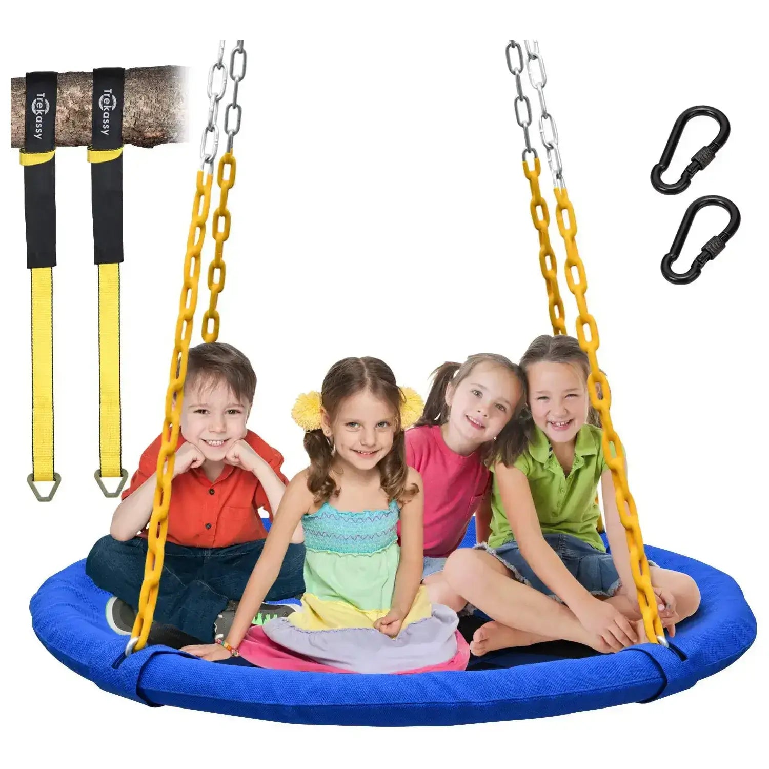 Trekassy 1000lbs 40" Saucer Tree Swing blue