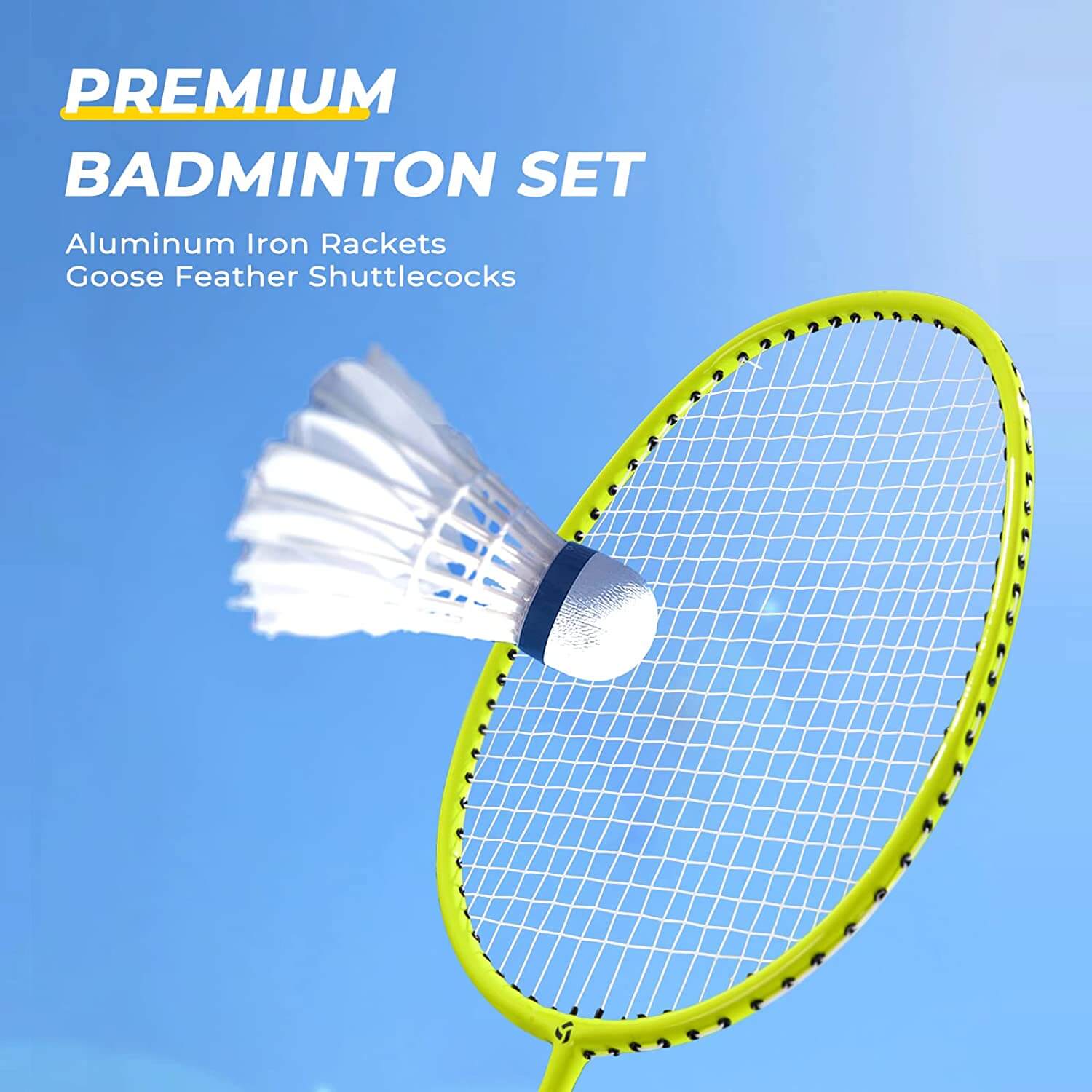 Patiassy Volleyball Badminton Combo Set with Winch System Portable Outdoor Volleyball Net for Backyard