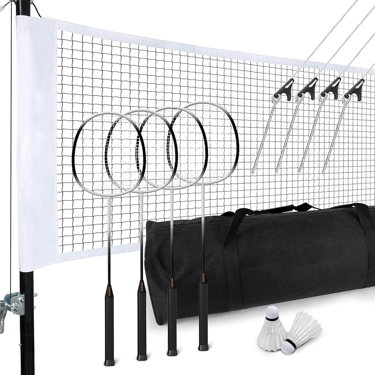 Portable Badminton Set with Professional Badminton Net