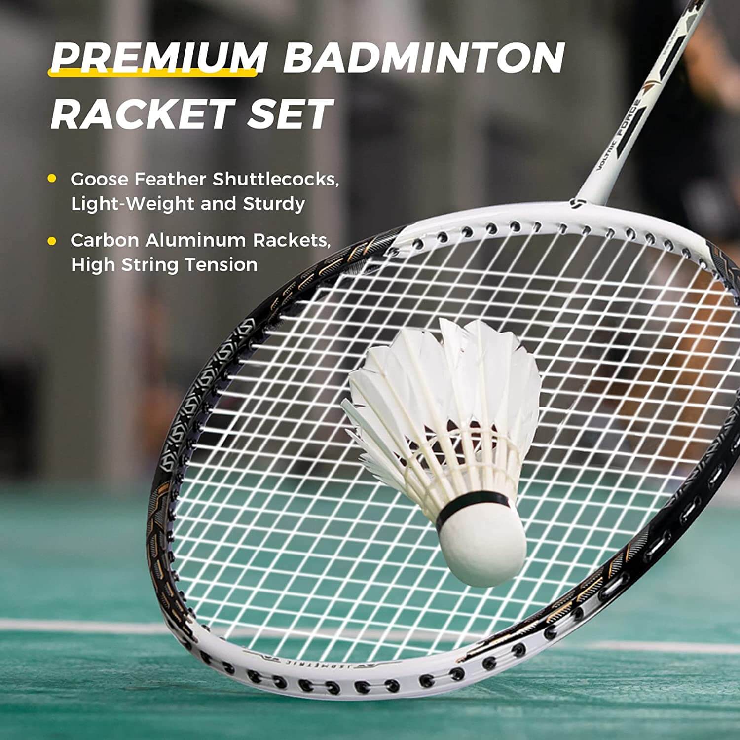 Professional Badminton Set for Backyard Beach Outdoor Portable Badminton Net